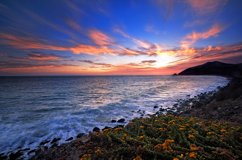 california beaches sunset. Point Mugu Sunset