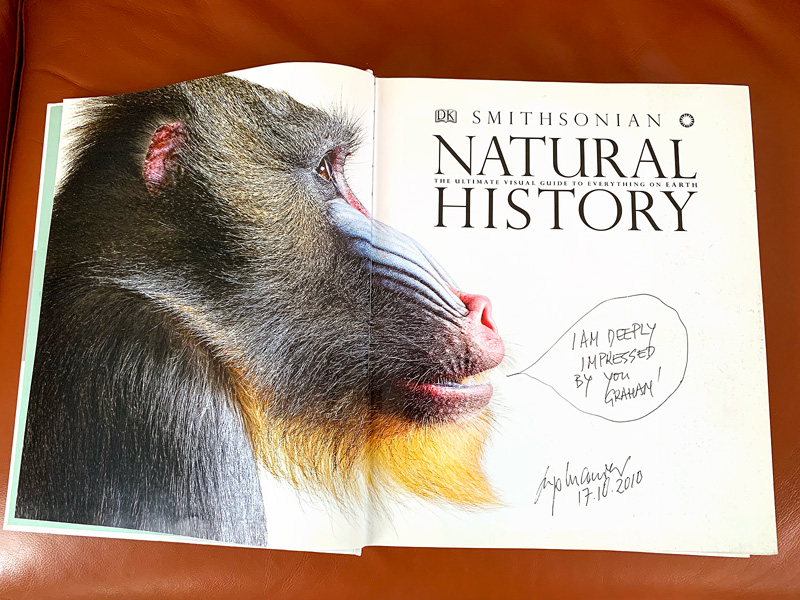 Smithsonian Natural History book signed by Ingo Maurer