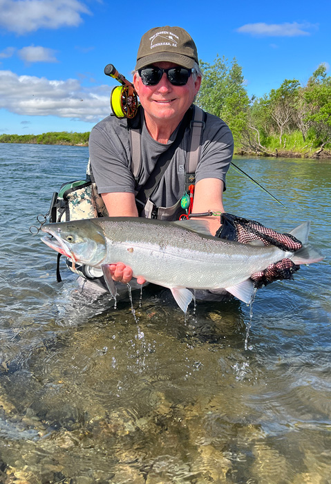 Fly fishing for Sockeye Salmon in Alaska