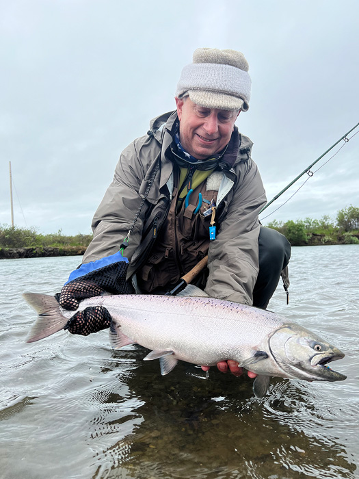 Jim Teeny with a King Salmon