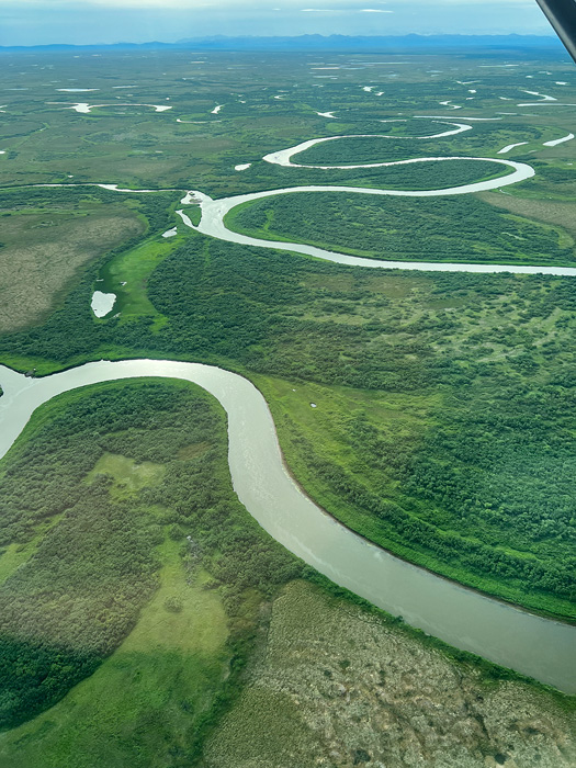 Kanektok River aeiral view