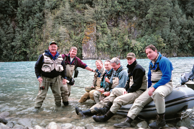 A fine group of fly fishermen