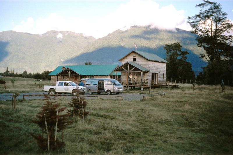 View from one of the out cabins looking at Victoria Lodge