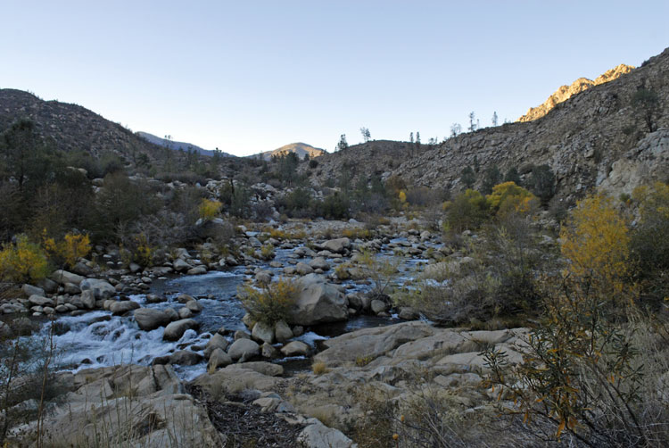 Late afternoon on the Kern River