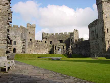 Caernarfon Castle in North Wales