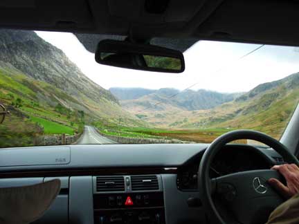 More pictures of driving in North Wales