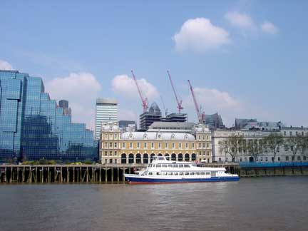 London river front buildings