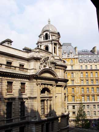 looking out of the hotel room window