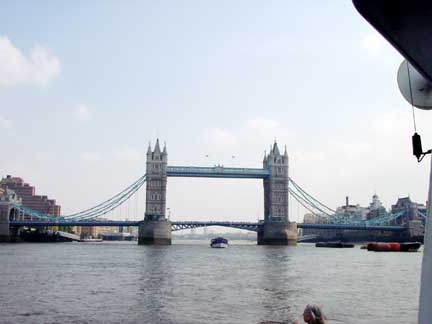 River view of London Tower Bridge