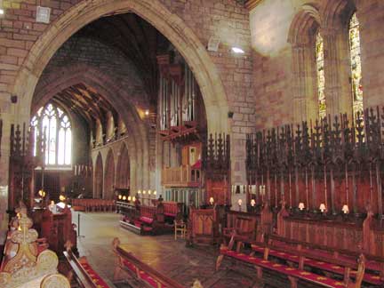 Another view from inside St Asaph Cathedral