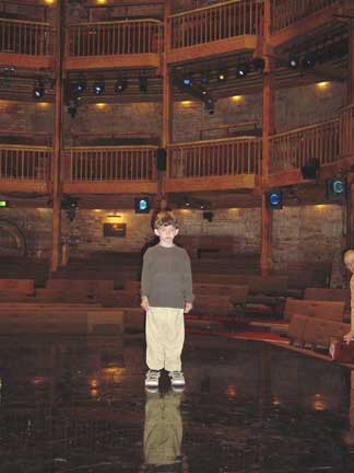 Graham Owen on stage at the Royal Shakespeare Theater