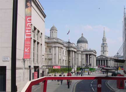 Riding on top of a London double decker bus