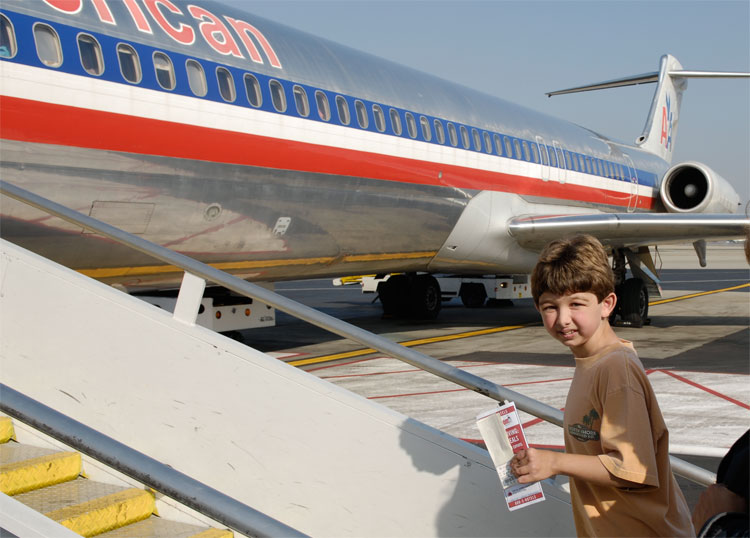 I'm about to board an American Airlines MD80 from Burbank to Dallas