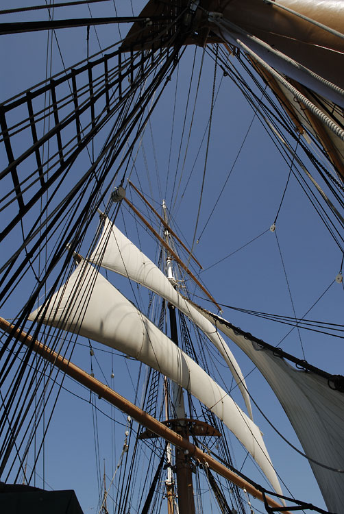 Star of India sails and rigging