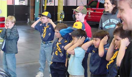 The generator is loud