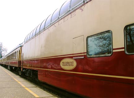 Napa Valley wine train dome car