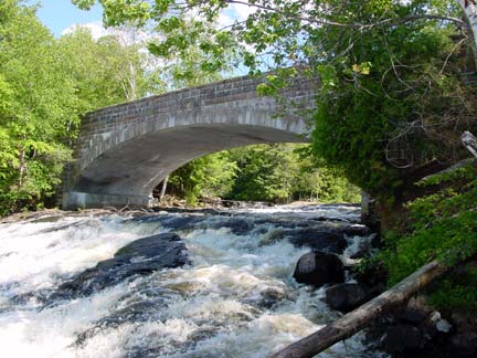 Bog Creek bridge at Tupper Lake in the Adirondacks