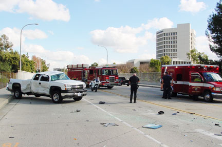 Traffic accident in Pasadena