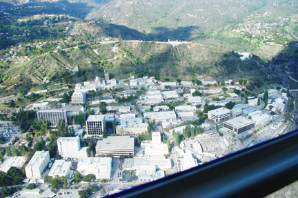 aerial view of JPL