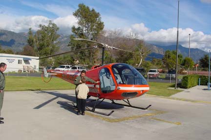 Checking out the smaller orange helicopters