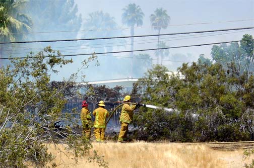 firefighters are working hard