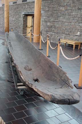 old Indian dugout canoe
