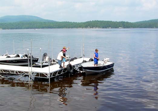 guys having a great day on the lake