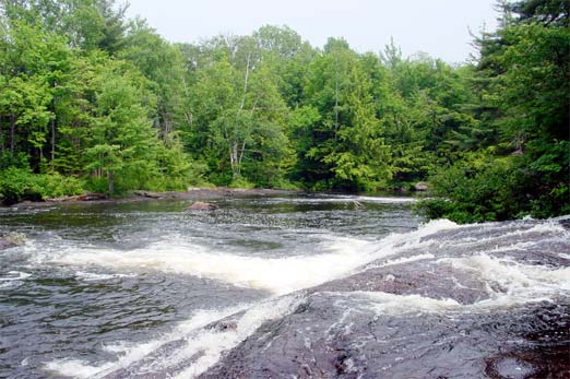 Water fall at Tupper Lake