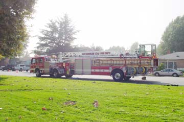 LAFD ladder truck