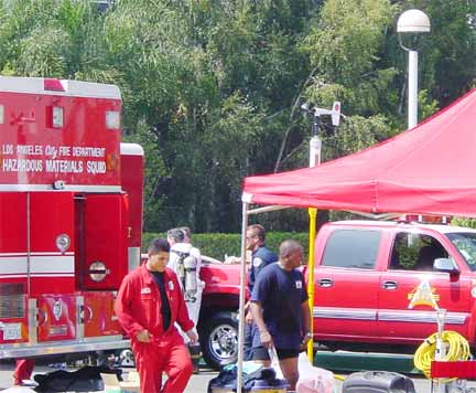 Wind speed indicator on scene