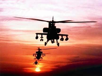 Helicopters in formation