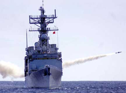 sea sparrow SAM launch