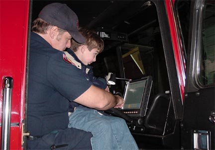 learning how the fire truck computers work