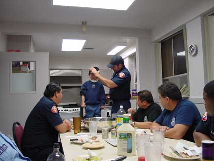 Kevin puts on my cap