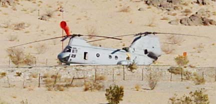 CH-46D Sea Knight at 29 Palms Marine Corps Base California