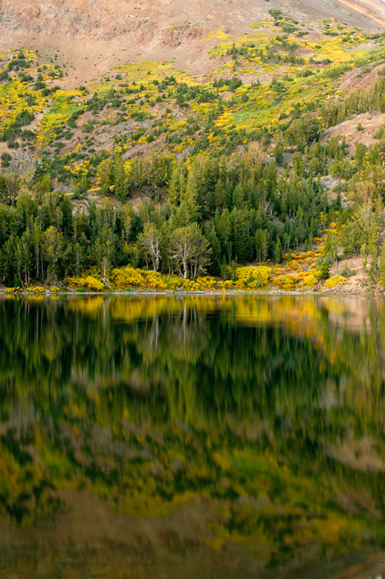 Sierra Virginia Lake reflection at sunrise