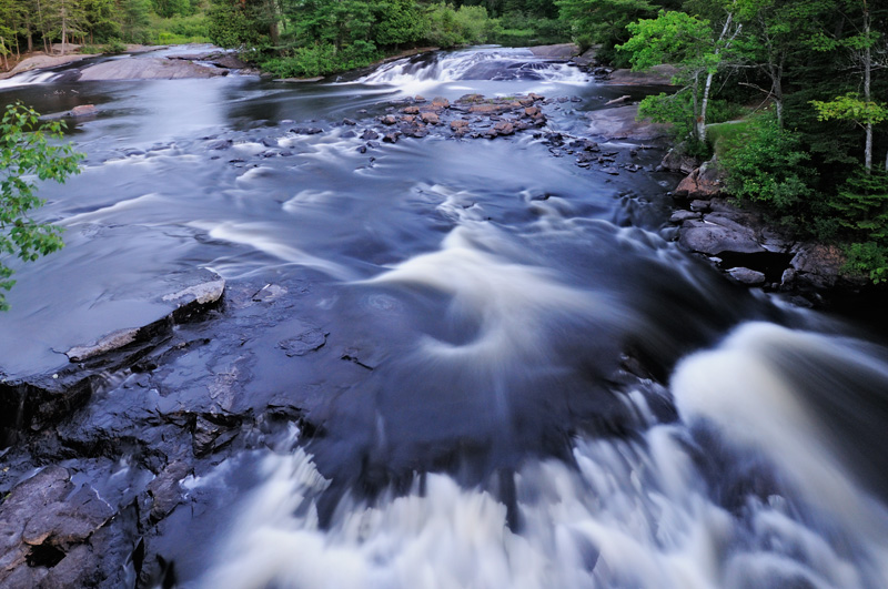 Bog River water falls flowing into Tupper Lake New York.  The Adirondack Sate Park is an amazing place to visit and enjoy
